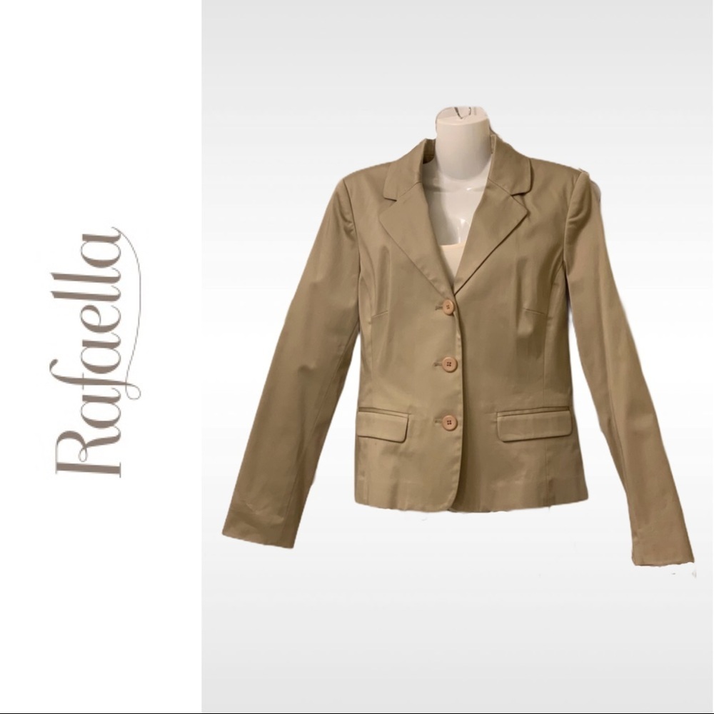 Rafaella Khaki Blazer with Stretch NWT
